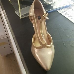 Champagne high heels